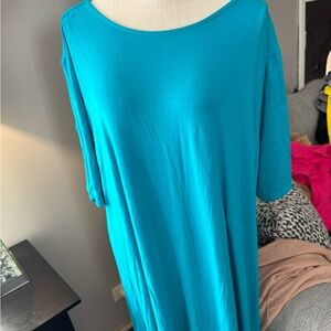 Ladies three-quarter summer jersey dress